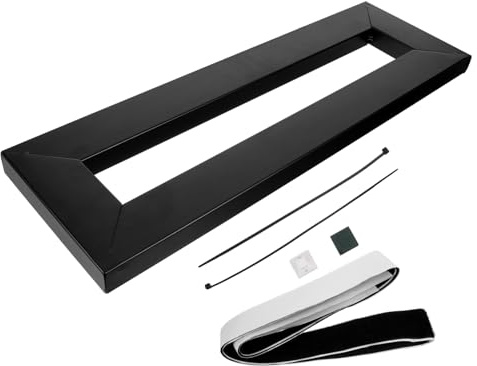 ibasenice Kompaktes Gitarren Pedalboard aus Legierung mit Werkzeugfrei für Auftritte und Aufnahme Studios Schwarz Praktischer Effektpedalhalter