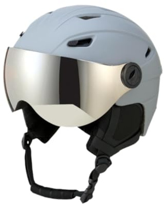 Perfeclan Skihelm, Snowboardhelm für Männer, Frauen und Teenager, Skateboard-Helm, stoßfest, Schneehelm mit integriertem Visier