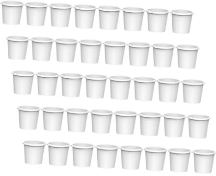Toyvian 40pcs Boy Girl Water Dispenser Paper Cup Accessories Boy Girl Cup Replacement Mini Straw for and