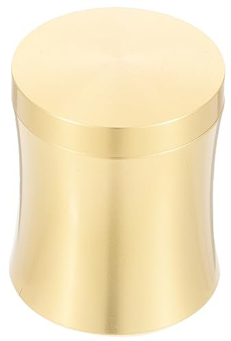 CIYODO Messing Teedose Mit Luftdichtem Deckel Pulverdose Für Vorratsspeicherung Versiegelte Vorratsdose Aus Messing Für Tee Kräuter Und Gewürze