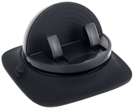 BOXOB Car Phone Holder Mount, 360 Degree Rotation Dashboard Cell Phone Holder Anti-slip Adjustable Cellphone Stand Universal Accessories for Smartphones and Tablets(Black)