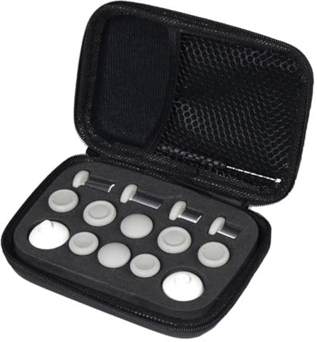 ZD Interchangeable Joystick Set – 3 Heights & 4 Styles – Includes 2 Bases, 12 Joysticks & Carrying Case – Compatible with ZD Controllers, Switch Pro, Dualshock 4, Dualsense