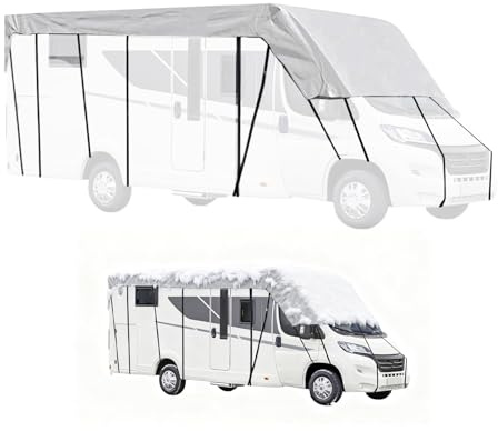 Cubierta para Techo De Autocaravana | Protector Solar Impermeable Y Antinieve - Tela Aislante Plegable para Cubierta De Techo - para Invierno Viajes Camping Aventuras Al Aire Libre