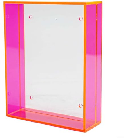 Transparenter Acrylrahmen für DIY-Projekte, elegante Dekoration für persönliche Fotos (Rot)