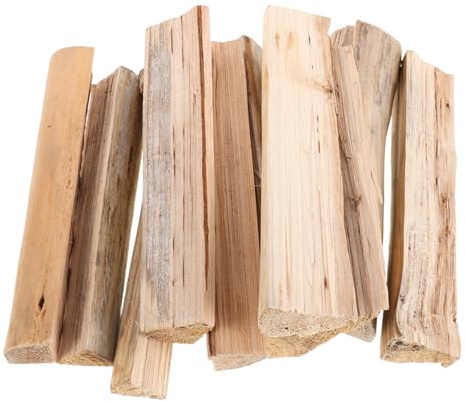 ULTECHNOVO 10 Pezzi Legna da Ardere Secca per Braciere e Caminetto Ceppi di Legno per Grigliare 22 CM Legna per Forno Pizza e Falò All’Aperto Combustione Pulita e Accensione Rapida