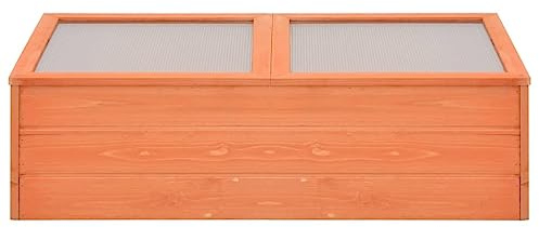Generico Serra in Legno 100x50x34 cm,Casa e Giardino,Prato e Giardino,Giardinaggio,Serre,Marrone,5.4 kg,170647