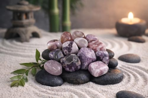 Marblechic Stock di 13 Pietre di Ametista Burattate Naturali – da 0,5 a 2 cm | Energia, Relax e creatività