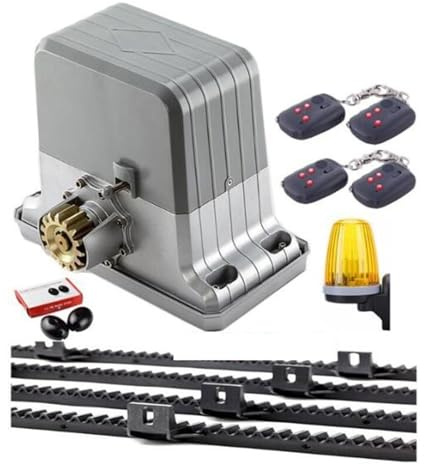 Motorisation pour portail coulissant, Ouvre-porte automatique coulissant étanche, moteur de 1800kg avec supports 6m 7m 8m 9m en option, gratuit DHL(Kit14-8m)