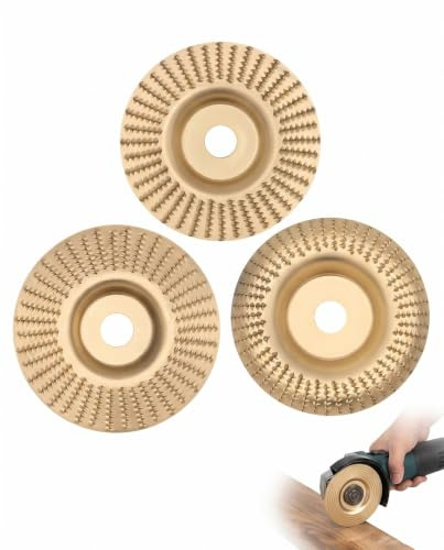 BTACGWP Disque Meulage Carbure Tungstène | 125mm Lot de 3 | Ponçage pour Meuleuse, Sculpture Bois & Métaux