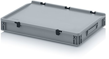 Eurobehälter 60 x 40 x 9 cm mit Scharnierdeckel inkl. gratis Zollstock