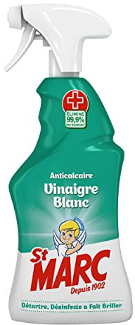 St Marc Pistolet Spray Désinfectant et Nettoyant Anticalcaire au Vinaigre Blanc 500 ml