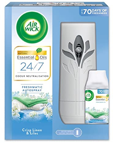 Air Wick Freshmatic Max Complete Crisp Linen and Lilac Air Freshener, 250 ml