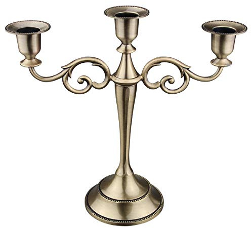 Chandelier en métal rétro 3 Bras 10 Haut Porte-Bougie événement de Mariage candélabre bougeoir