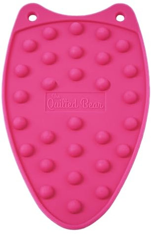 The Quilted Bear Mini poggia ferro da stiro, mini cuscinetti in silicone resistenti al calore, per lavori artigianali generici o quilting, con quattro tappetini disponibili (rosa)