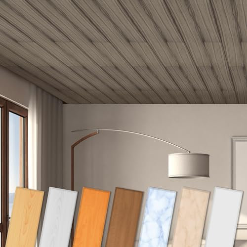 Paneles de techo HEXIM de XPS 100x16,7cm - revestimiento de techo moderno de plástico de poliestireno (10 metros cuadrados P-14) paneles de pared adecuados para habitaciones húmedas