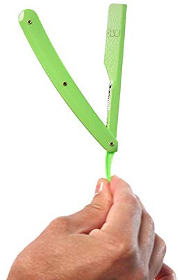 Level 3 Straight Razor Holder - Excellent Grip and Control - Blades Not Included - Precision Shaving Control - Level Three Straight Holder (Green)