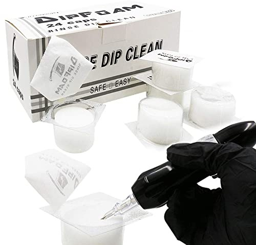 Dip Foam - Gakonp 24Pcs Dip Caps Dip Foam Rinse Caps Cups Cleaning Tip Rinse Dip Clean for Dip Foam Cleaning Cap Clean Supplies