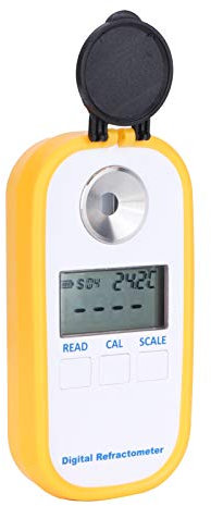 Tnfeeon Honig-Refraktometer, mit ATC IP65 Wasserdichtes Tragbares Bienenzuchtzubehör Brix- und Baume-Zucker-Refraktometer Honig-Feuchtigkeitstester