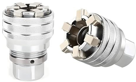 Abruga Upgraded Adjustable Universal Socket Wrench, Professional 3/8 Inch to 3/4 Inch 10mm-19mm Universal Sockets Tools for 3/8 Drive Ratchet Torque Wrench and Power Drill