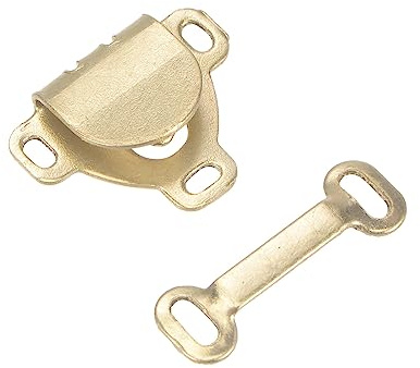 sourcing map 10 Juegos Costura Ganchos y Ojos Cierre Juego Dorado | para Sujetador Pantalones Falda Coser Bricolaje Fácil de Coser
