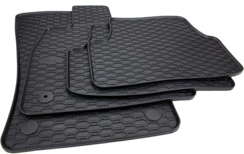 kfz-premiumteile24 Premium Gummimatten Kompatibel mit Cupra Formentor alle + Leon (KL) nur e-Hybrid ab 2020 Fußmatten Automatten Gummi Allwetter 100% Passgenau Schwarz