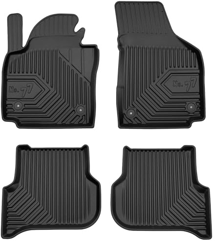 MOTOS Gummimatten Auto Fussmatte passend für Volkswagen Golf Plus 2005-2014 Abstand zwischen den Befestigungen auf der Fahrerseite 31,5 cm und auf der Beifahrerseite 30,4 cm Verbessern Sie Ihren Reise