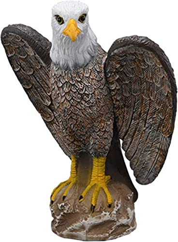 AVFORA Statue, Skulptur, Kunsthandwerk, Ornamente, Tierfigur, Garten-Adlerstatue, Weißkopfseeadler, große Outdoor-Statuen, Hof, Adler-Vogel-Dekoration for Terrasse, Hof und Rasen