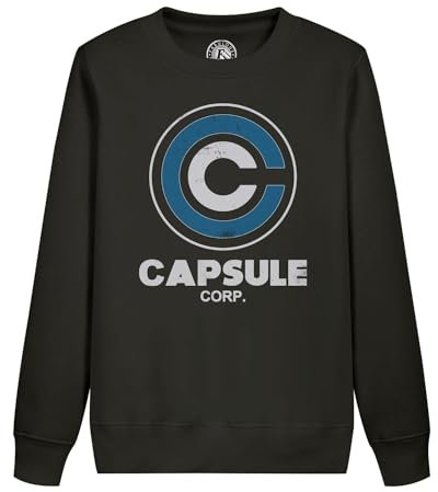 Fabulous Sweatshirt Enfant Noir Capsule Corp. Geek Jeux Video Serie Film