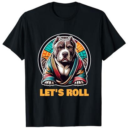 Bulldogge BJJ Gi Brazilian Jiu Jitsu Kampfkunst Let's Roll T-Shirt