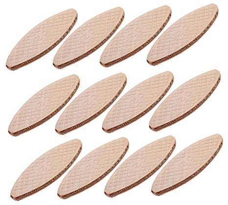 KONTONTY Joining Biscuits with Jointing Strength and 100pcs Beech Wood for Tenon Machine Sturdy Connection Boards for Workpiece and Lumber, for Carpentry and Woodworking