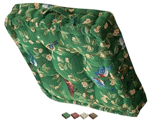ILiemao Sitzkissen für Stuhl Garten küchenstuhl Boden draußen, Outdoor 40x40, Dickes sitzkissen mit Griff, stuhlkissen für Bank, sitzauflage, bodenkissen, sitzerhöhung Stuhl, sesselauflage(Bird-3)