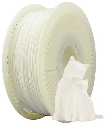 eSUN PLA+ Refill Filament und Spool Kit, Refill Spoolless PLA Plus 1.75mm und Removable Filament eSpool+, 1KG (2.2 LBS) für 3D Drucker, Weiß