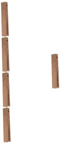 MAGICLULU 5 Pezzi Di Mollette Da Bucato in Legno Di Grandi Dimensioni Per Asciugamani Da Bagno Stendibiancheria Resistente Installazione Comoda
