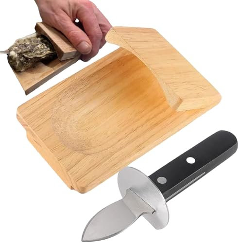 Generisch Austernmesser Set | Oyster Shucking Clamp | Austernöffner | Austernhalter Austernmesser | Austernklammer Austernklemme Für Partys, Camping, Picknicks