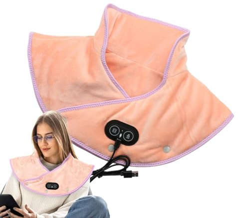 Schulter-Heizkissen mit Massage Schnelles Aufheizen, Automatische | 3-Stufen Wärmemassage-Auflage-Wickel Schnellheizfunktion, automatische Abschaltung, für Zuhau