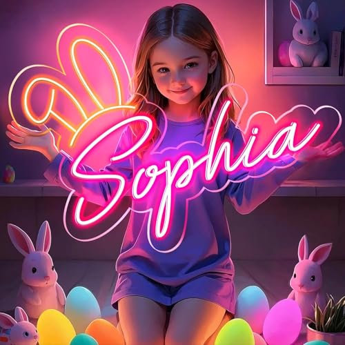 Personalisierte Led Leuchtschilder, Benutzerdefinierte Neonschild für Wanddekoration Bar Schlafzimmer Hochzeit Geburtstag Party Heim Geschäft Salon Lichtzeichen (26cm-152cm Length)