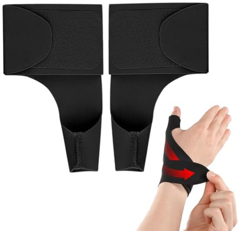 KEQAR 1 Paar elastische Daumenhandgelenkschützer, weiche Daumenhandschuhe aus Stoff für Frauen und Männer mit leichter Arthritis und Schmerzlinderung