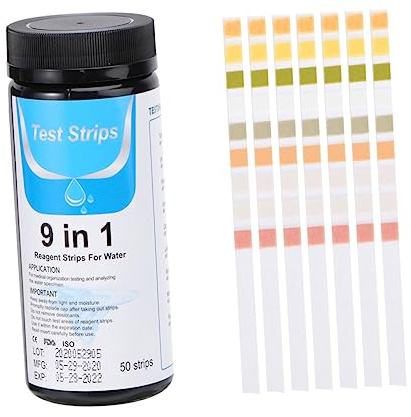 PRETYZOOM 50pièces Papiers De Test De Ph De Test De Eau Pour Aquarium Piscine Et Eau Potable Kit De Facile à Utiliser