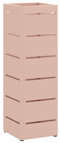 vidaXL Regenschirmständer mit Speicher Rosa 15,5 x 15,5 x 49 cm Stahl