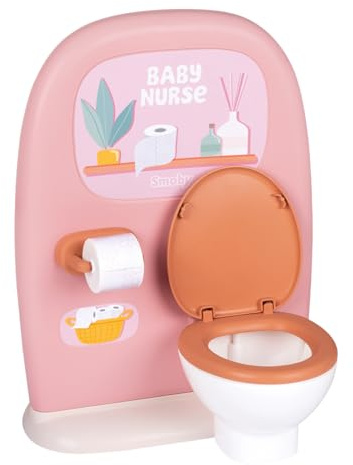 Smoby - Baby Nurse - Toilet - Numerous Accessories - Imitation Toy - Educational Booklet - Recycled Material - From 3 Years Old - Made in France