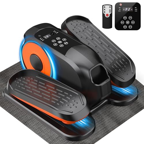 Mini Under Desk Elliptical Low Impact Electric Leg Exerciser As Seen on TV While Sitting for Seniors with Non-Slip Mat Quiet & Portable for Home and Office,Gift for Mom Dad
