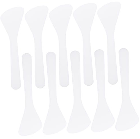 Gogogmee 80 piezas Cucharas para Crema Facial de PP Blancas Dispensadores Multiusos para Cuidado Aplicadores Seguros y Fáciles de Limpiar para Cosméticos