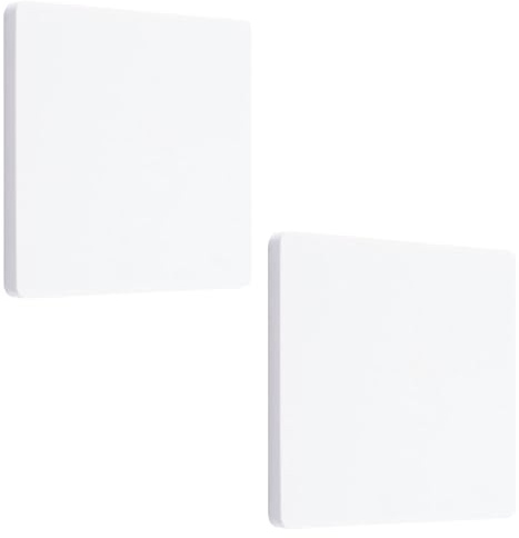 UFURMATE Blindabdeckung, Wandplatte, 10 x 10 cm, Kunststoff, schraubenlose Wandlochplatte, 1-fach, Rohling, Steckdosenabdeckung, elektrische Abdeckungen für ungenutzte Steckdosen oder Schalter, Weiß