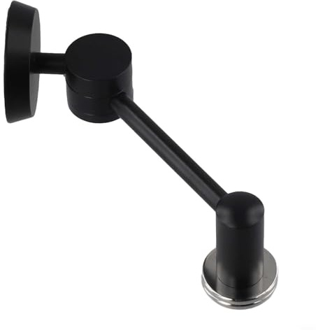 GANCEI Supporto per schermo in alluminio con griglia magnetica per filtro caffè, 11,2 x 4 cm, per accessori per espresso, supporto per schermo a disco (nero)