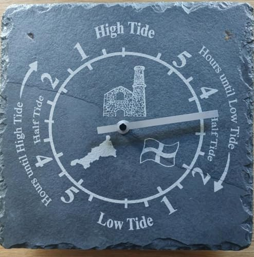 Tidal Indicator Tide Clock - Map, Flag & Tinmine Design Cornish Gifts