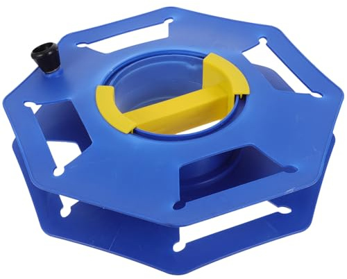 Toddmomy Bobina di Cavo di Plastica Blu con Avvolgicavo Manuale, Bobina di Prolunga Elettrica Compatta per Gestione e Stoccaggio Cavi in Interni e Fai da Te
