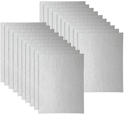 WuYan 20 PCS DIY pueden cortar la pieza de mica del horno de microondas, hoja de mica universal para horno microondas, cortada a medida, 150 x 120 mm