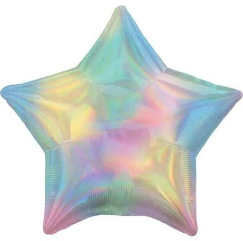 Iridescent Pastel Rainbw Str - Standard Star