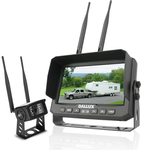 Wireless Reversing Camera Kit with 7 inch DVR Monitor for heavy vehicles/Pickup/trucks/trailers/buses/van/RV campers/agriculture with 1080P Night Vision Stable Signal Rearview IP69K Backup Camera