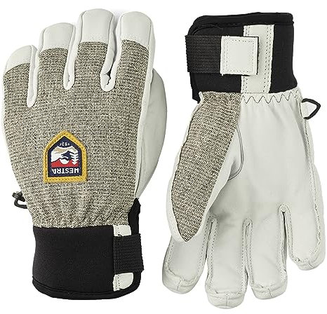 HESTRA Army Leather Patrol Jr-5 Finger grau - 4